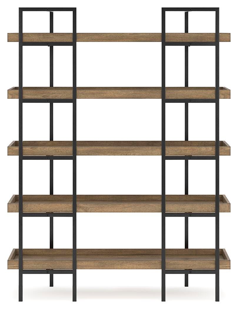 Montia 76" Bookcase - Light Brown (5)
