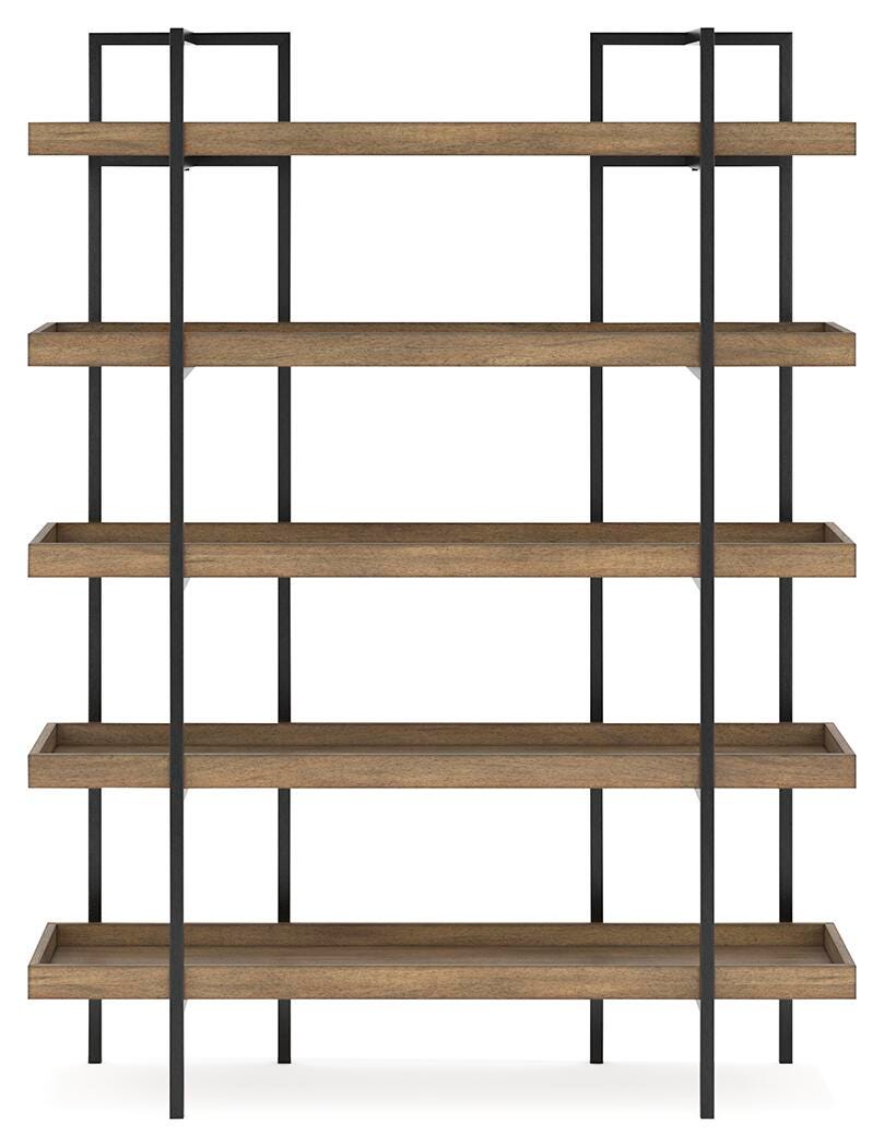 Montia 76" Bookcase - Light Brown (4)
