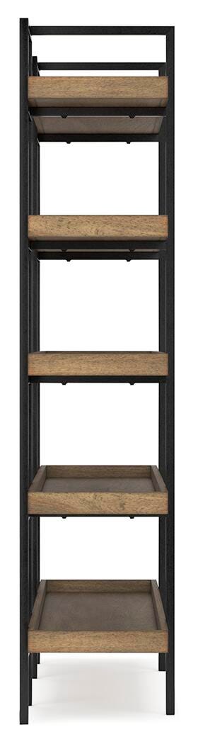 Montia 76" Bookcase - Light Brown (7)