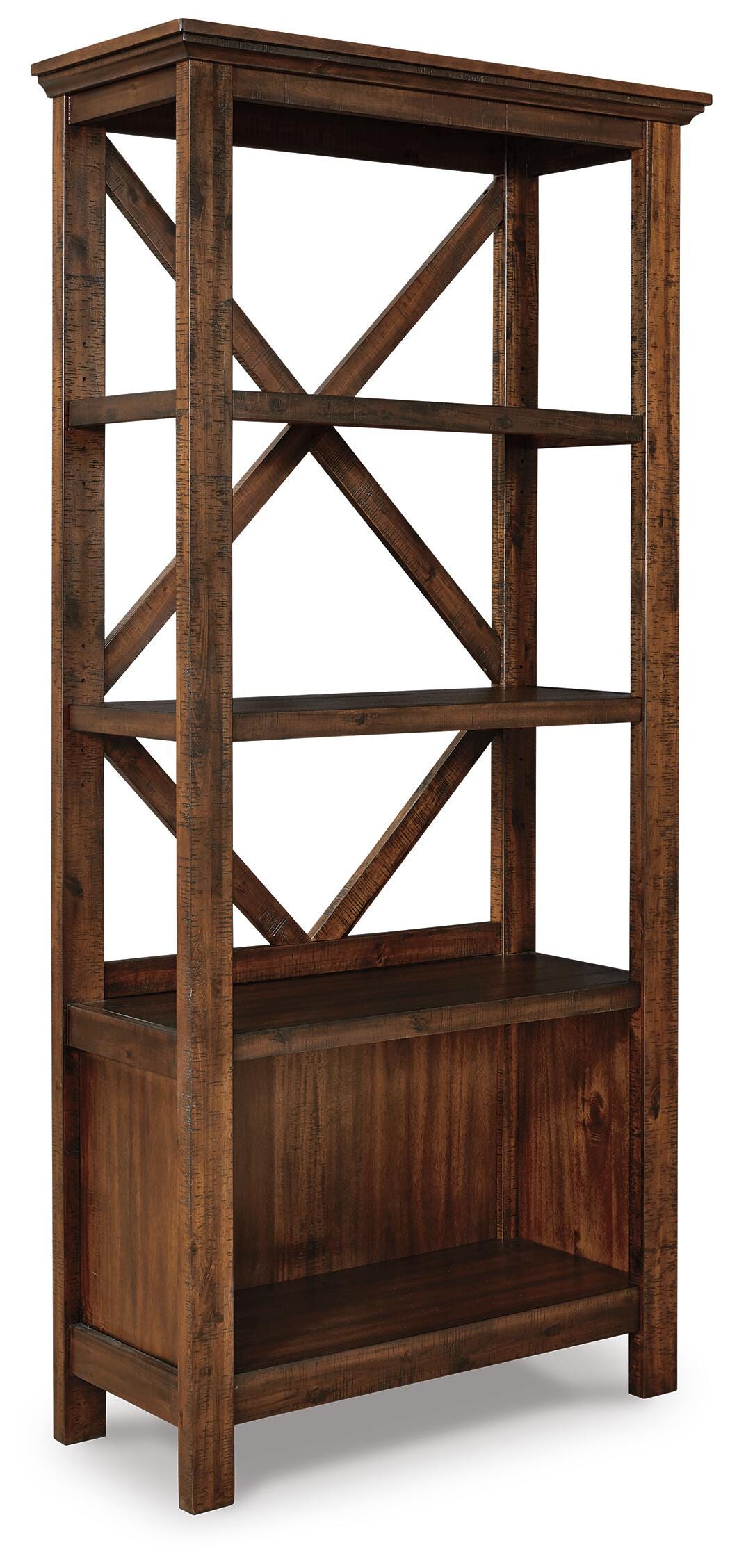 Baldridge 75" Bookcase - Dark Brown (2)