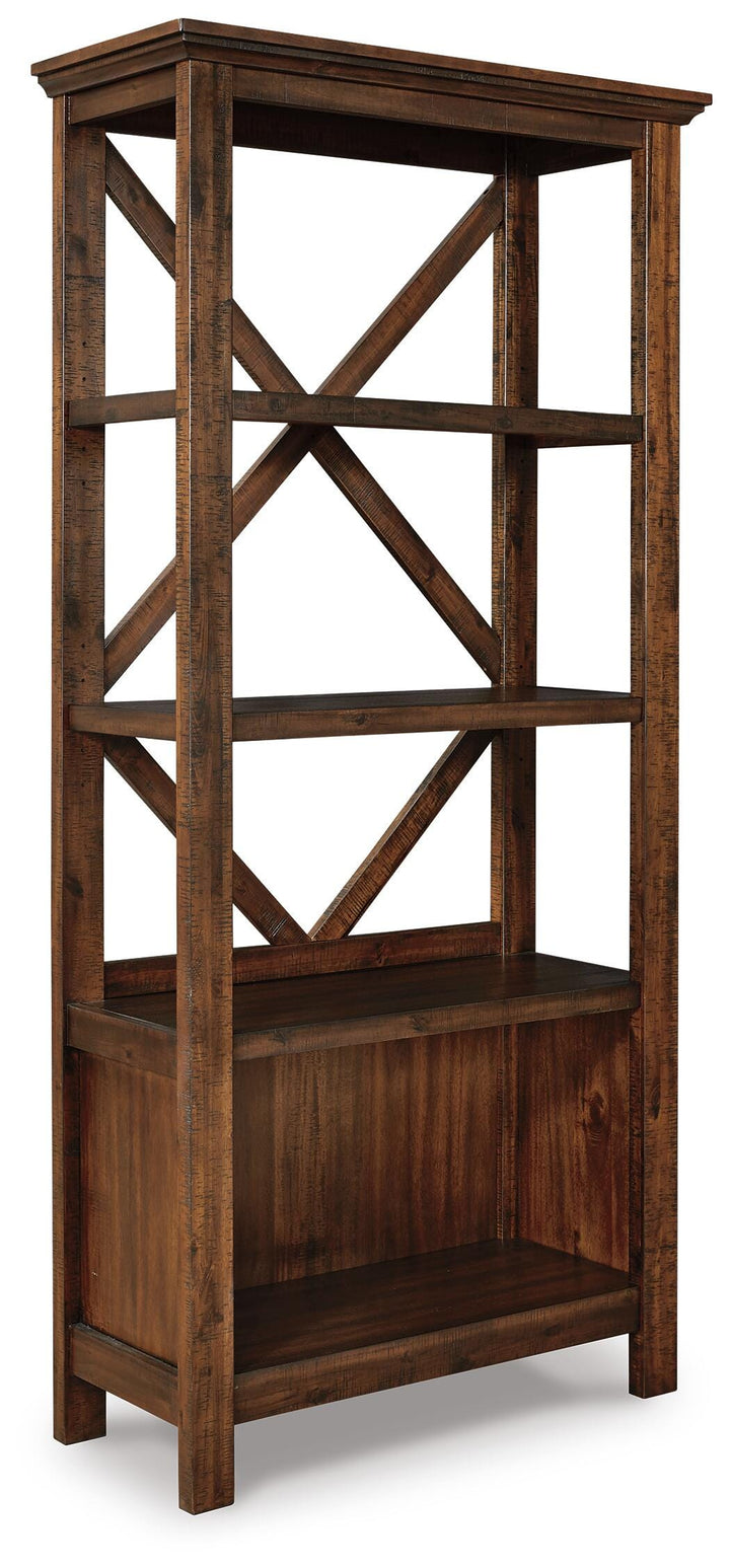 Baldridge 75" Bookcase - Dark Brown (2)