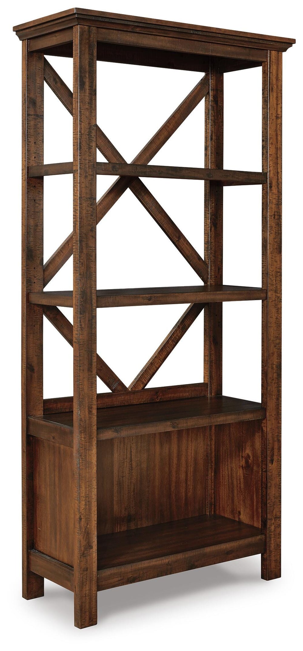 Baldridge 75" Bookcase - Dark Brown (2)