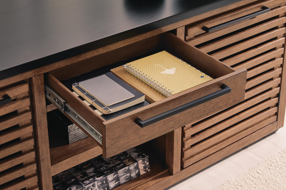 Kallari Credenza - Dark Brown (8)