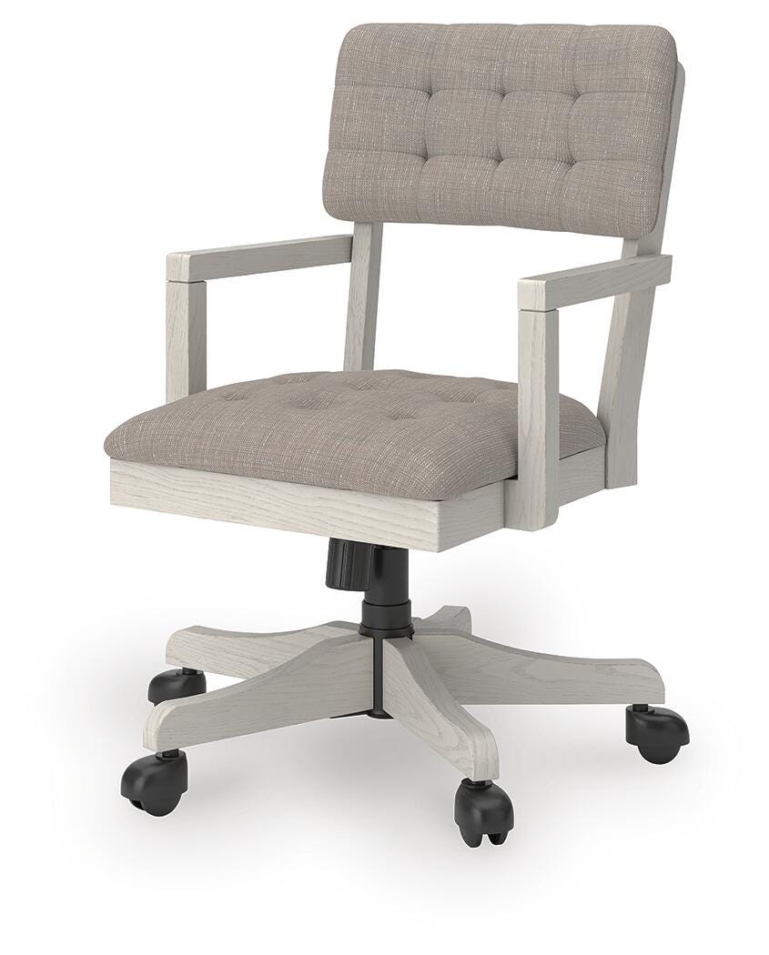 Robbinsdale Home Office Desk Chair - White (3)