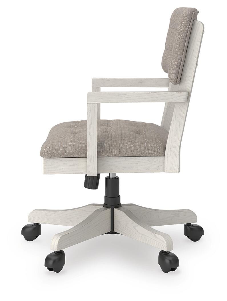Robbinsdale Home Office Desk Chair - White (6)