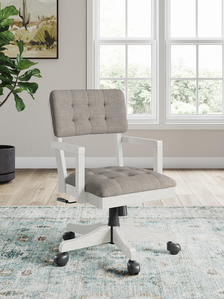 Robbinsdale Home Office Desk Chair - White (2)