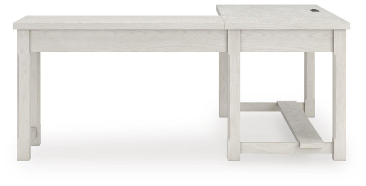 Robbinsdale L-Shaped Home Office Desk - White (6)