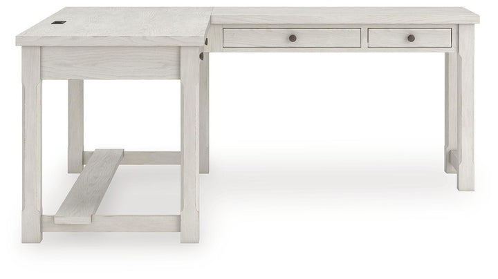 Robbinsdale L-Shaped Home Office Desk - White (5)