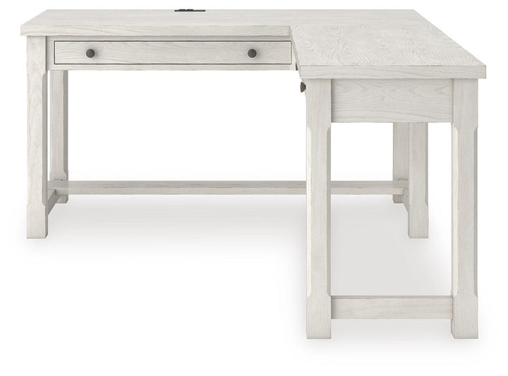 Robbinsdale L-Shaped Home Office Desk - White (7)