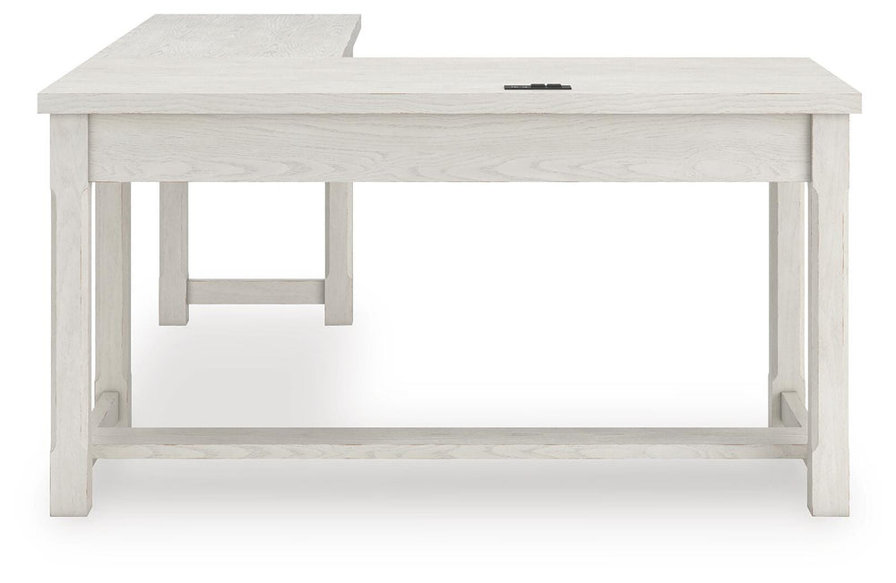 Robbinsdale L-Shaped Home Office Desk - White (8)