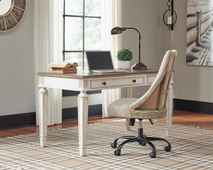 Realyn Home Office Lift Top Desk - Light Brown (8)