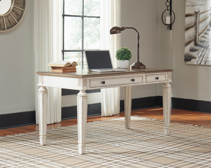 Realyn Home Office Lift Top Desk - Light Brown (5)