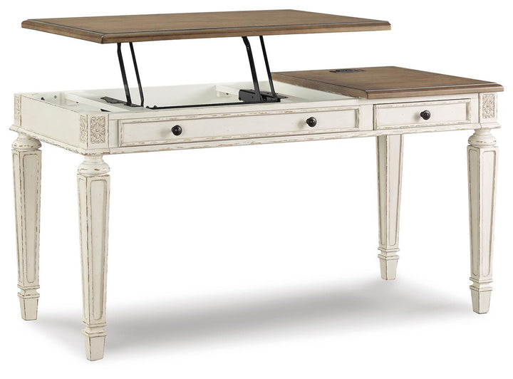 Realyn Home Office Lift Top Desk - Light Brown (3)