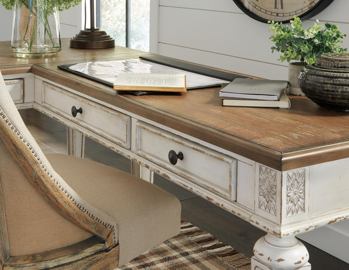 Realyn Home Office Desk Return - Light Brown (3)