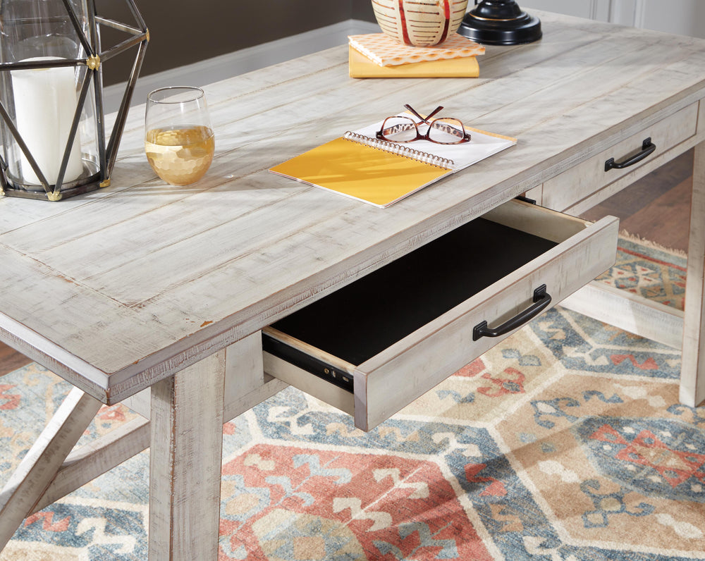 Carynhurst 60" Home Office Desk - Beige (9)
