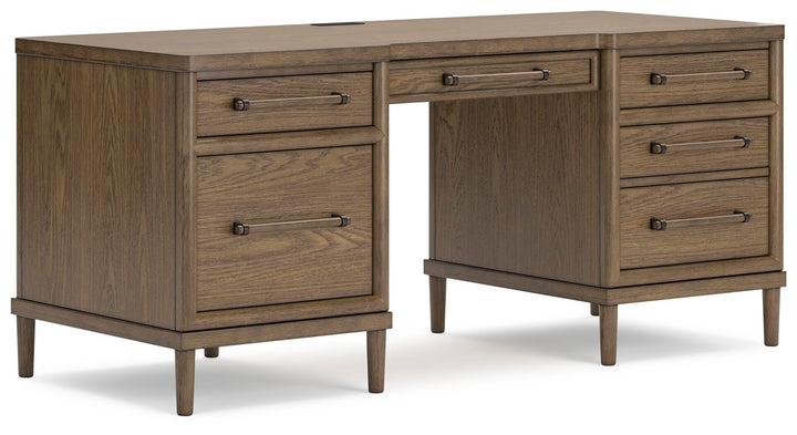 Roanhowe 68" Home Office Desk - Dark Brown (1)