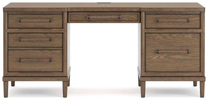 Roanhowe 68" Home Office Desk - Dark Brown (5)