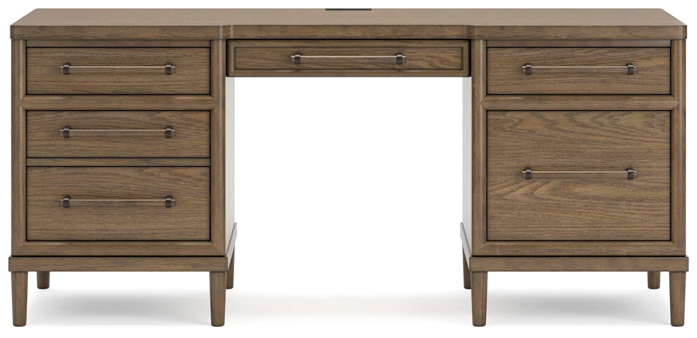 Roanhowe 68" Home Office Desk - Dark Brown (5)