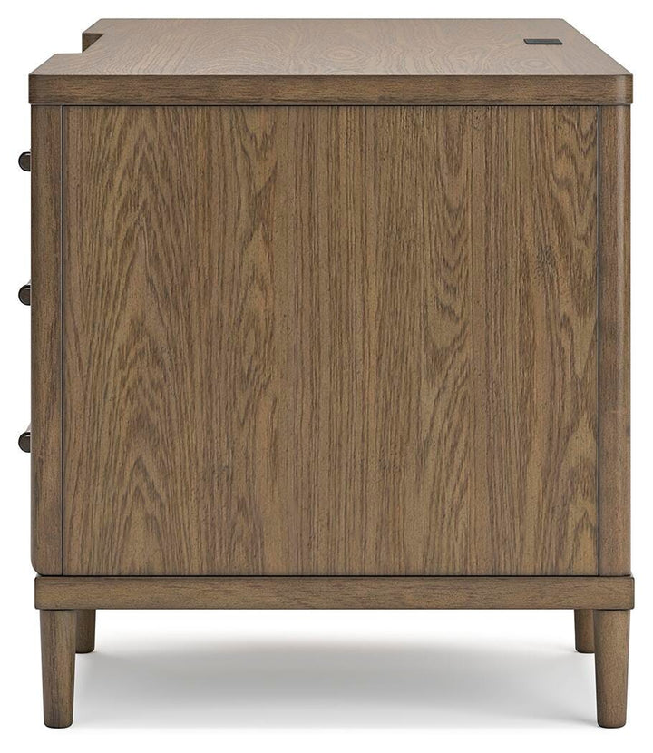 Roanhowe 68" Home Office Desk - Dark Brown (8)