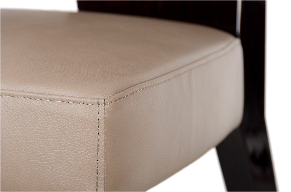 Noble Modern Dark Brown Veneer Chair