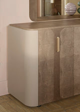 ALF Italia Hebe buffet in matte umber and saddle birch