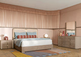 ALF Italia Hebe bed in matte umber and saddle birch