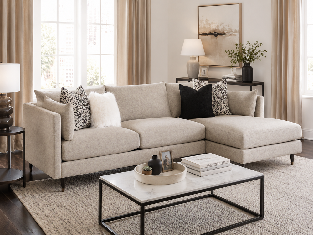 Pia 2-Piece Sectional Sofa with Chaise