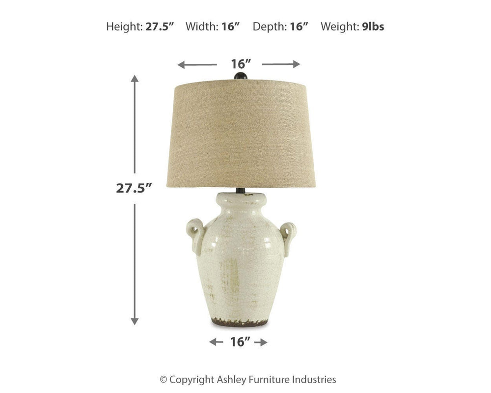 Emelda Table Lamp - Beige (3)