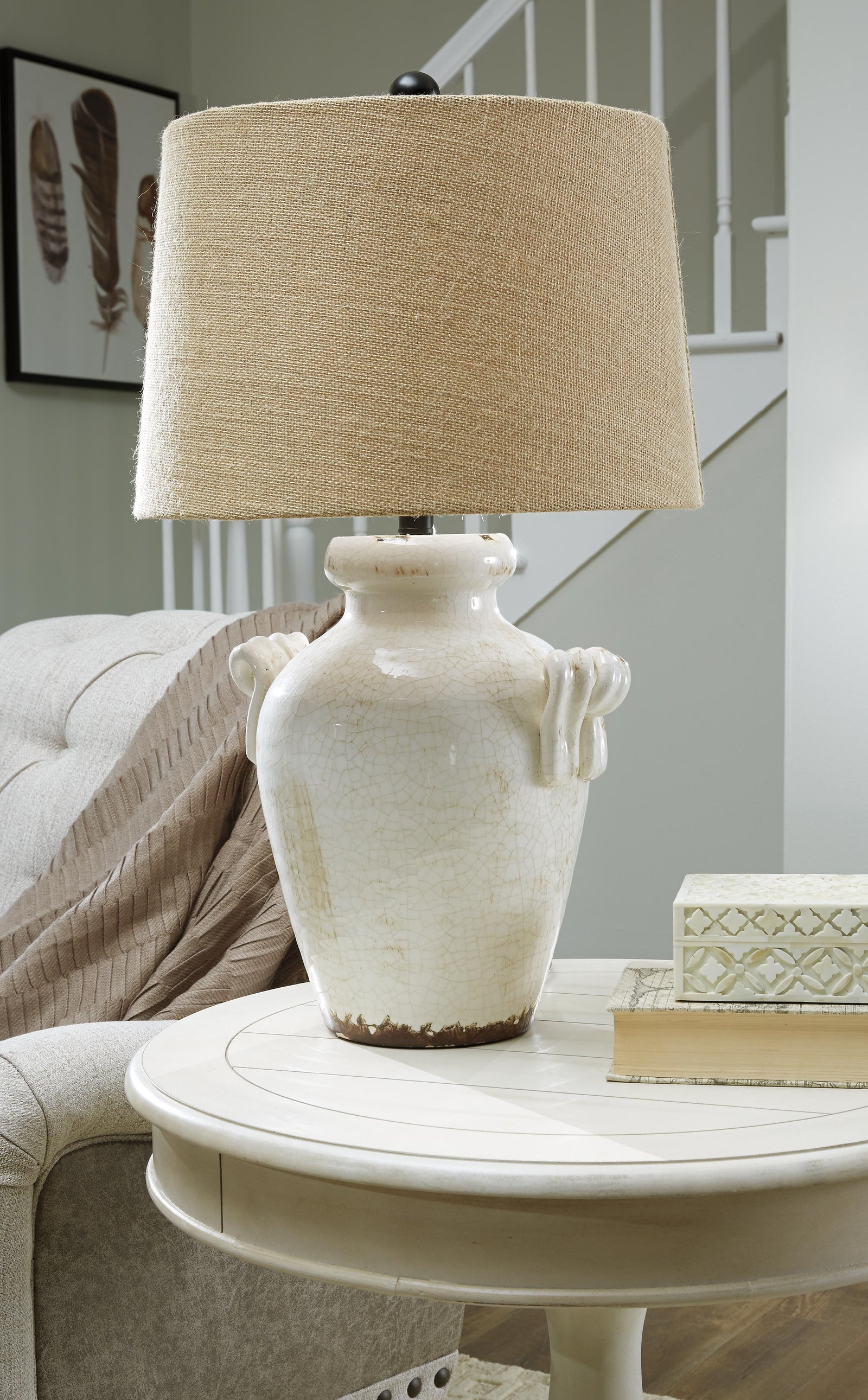 Emelda Table Lamp - Beige (2)
