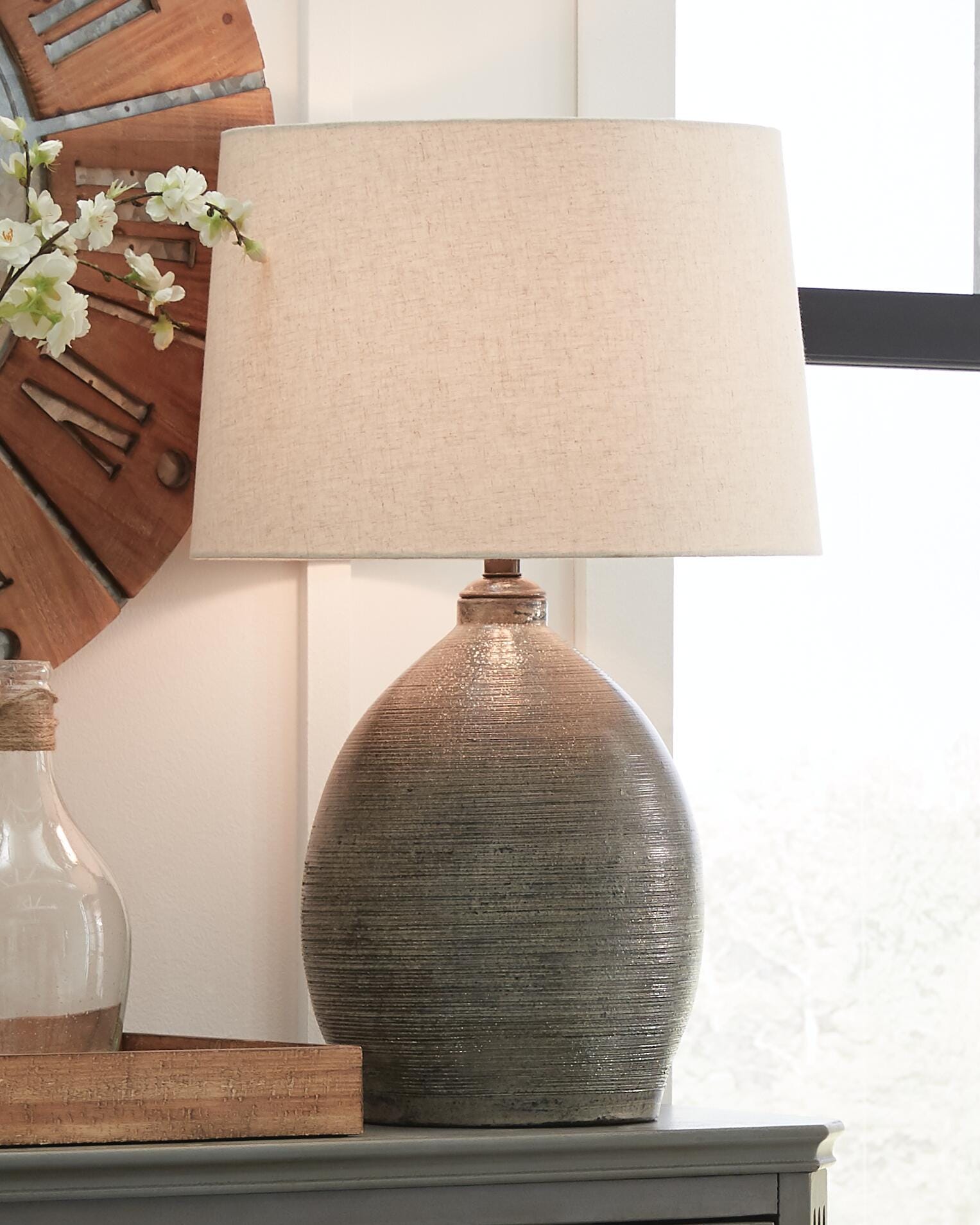 Joyelle Table Lamp - Gray (2)