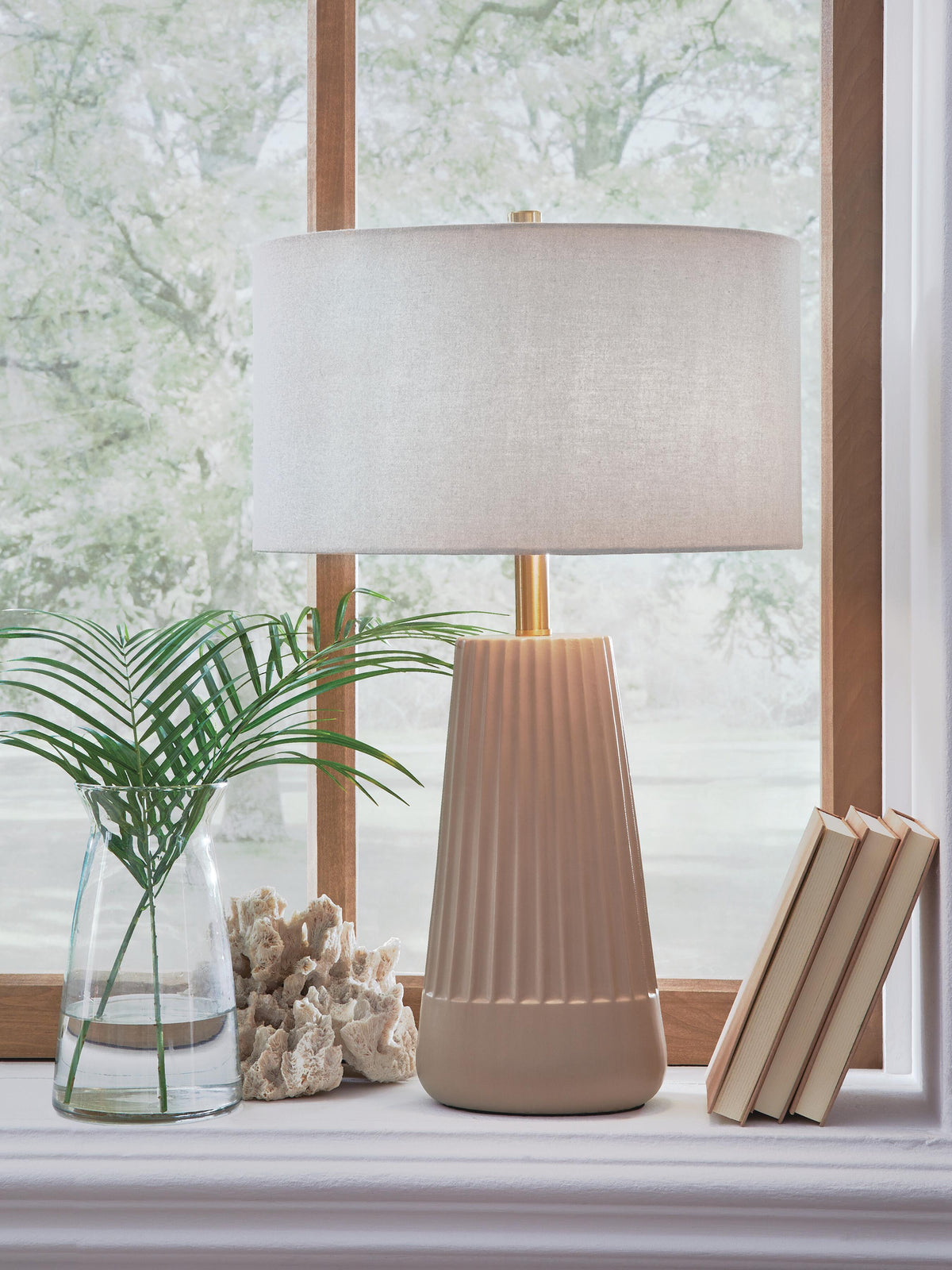 Dellner Table Lamp - Mocha (2)