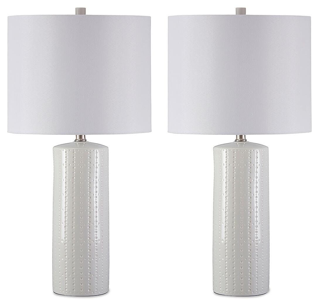 Steuben Table Lamp (Set of 2) - White (1)