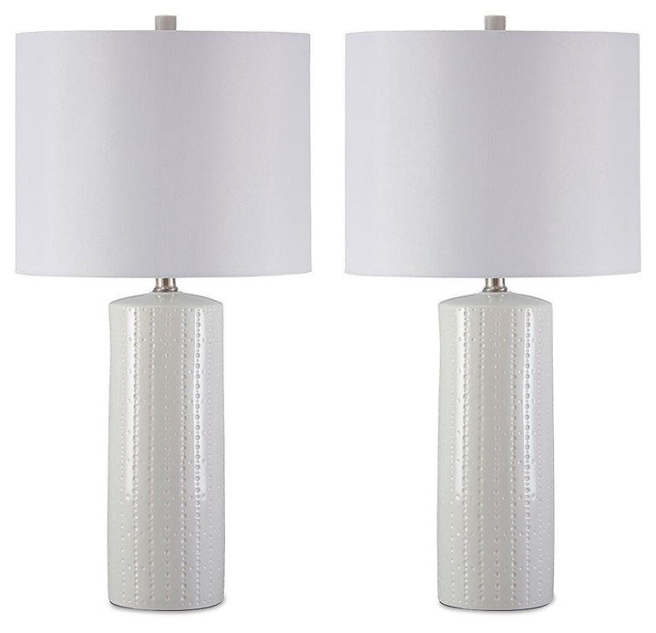 Steuben Table Lamp (Set of 2) - White (1)