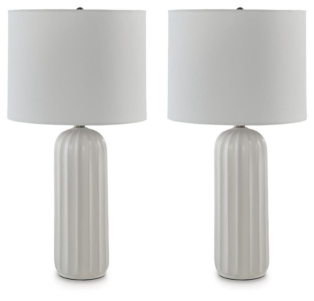 Clarkland Table Lamp (Set of 2) - White (1)