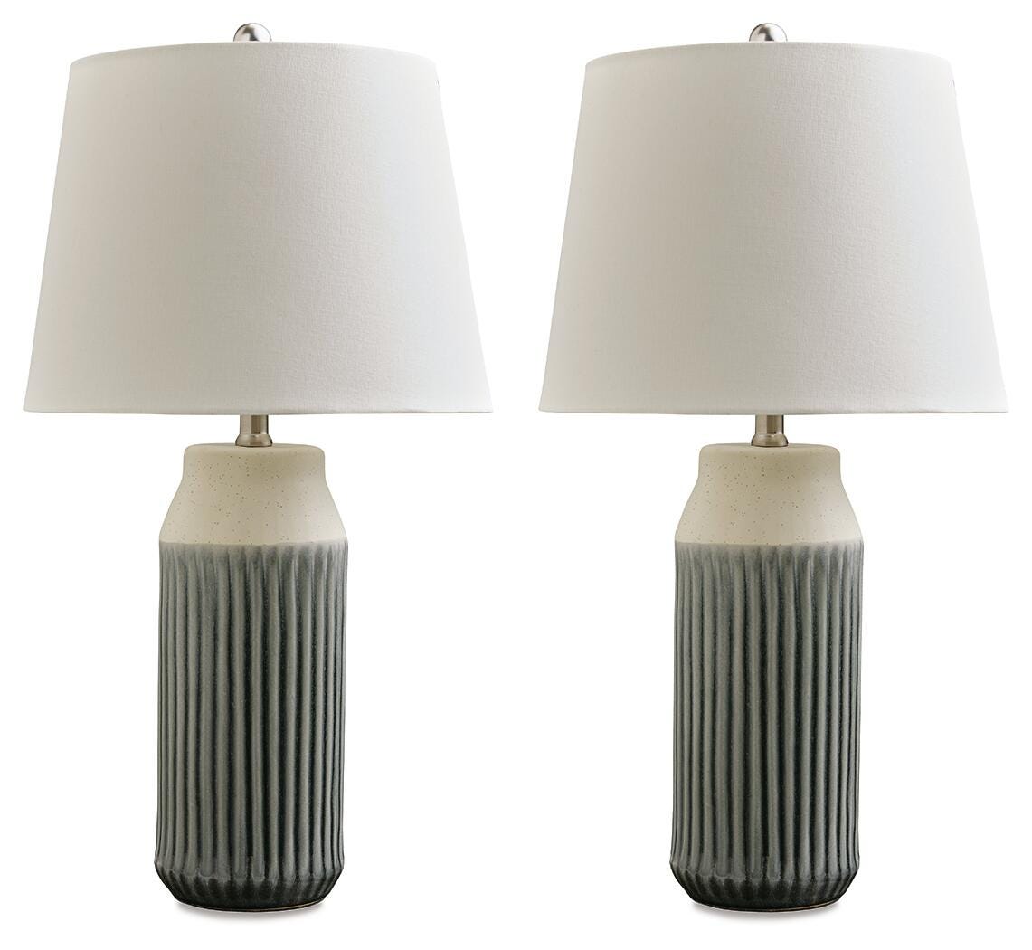 Afener Table Lamp (Set of 2) - Beige (1)