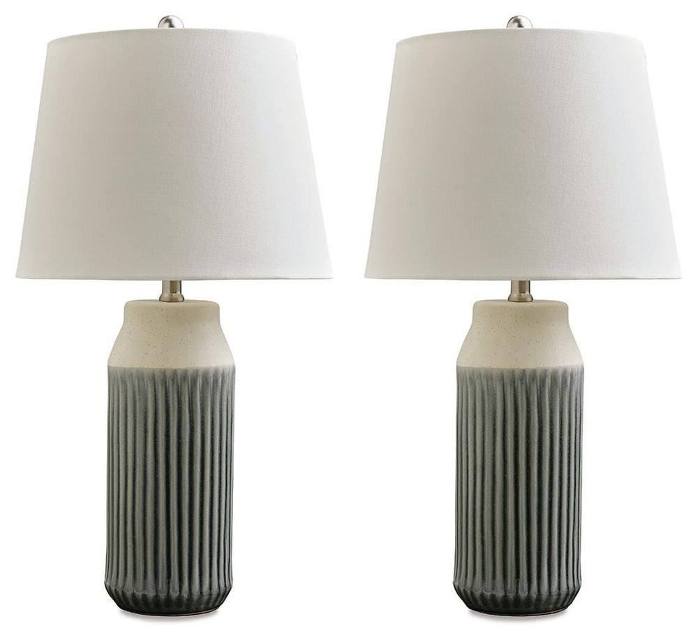 Afener Table Lamp (Set of 2) - Beige (1)