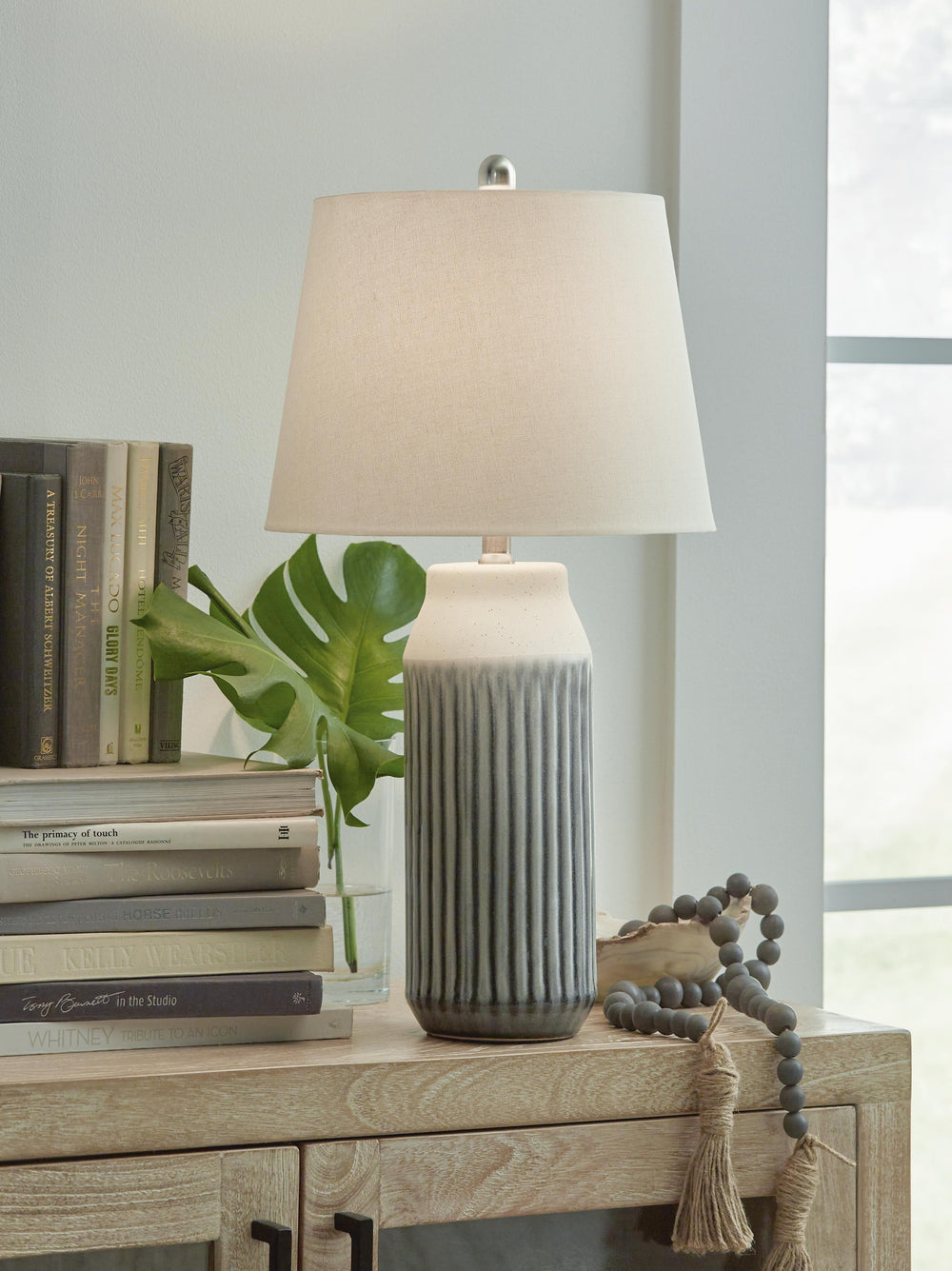 Afener Table Lamp (Set of 2) - Beige (2)