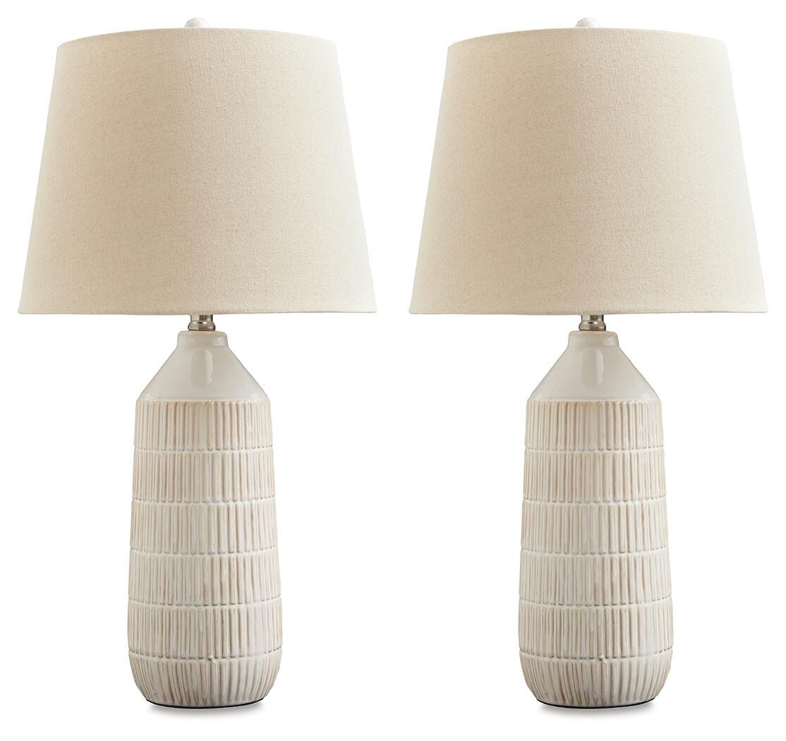 Willport Table Lamp (Set of 2) - Beige (1)