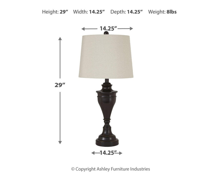 Darlita Table Lamp (Set of 2) - Bronze (5)