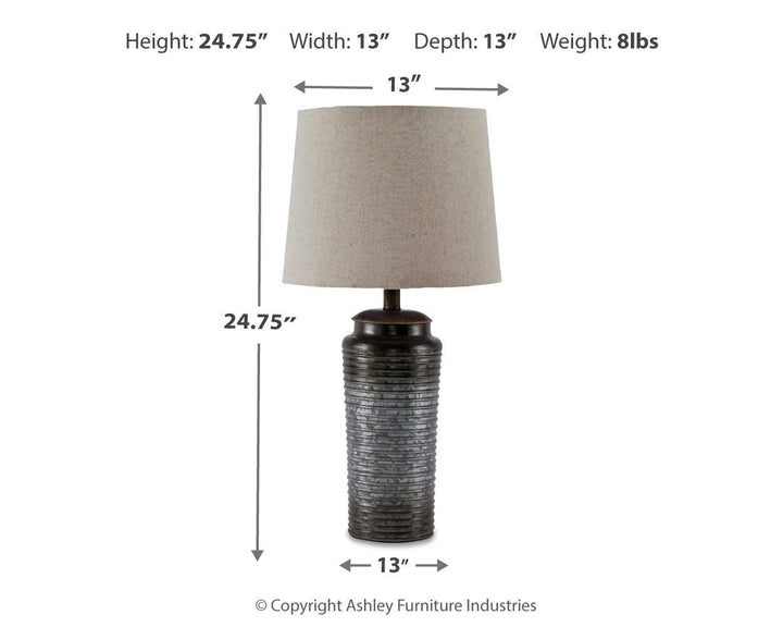 Norbert Table Lamp (Set of 2) - Gray (4)