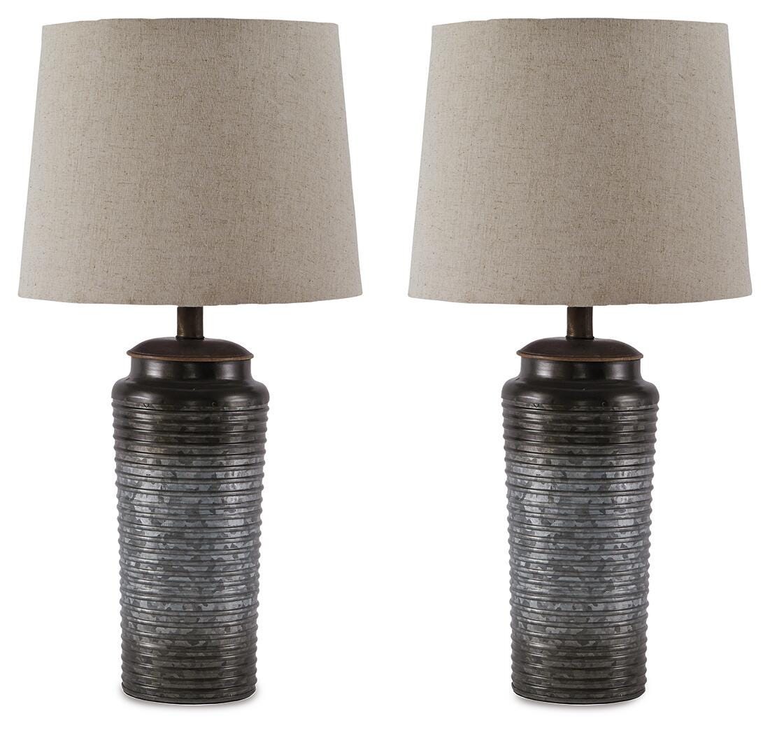 Norbert Table Lamp (Set of 2) - Gray (1)