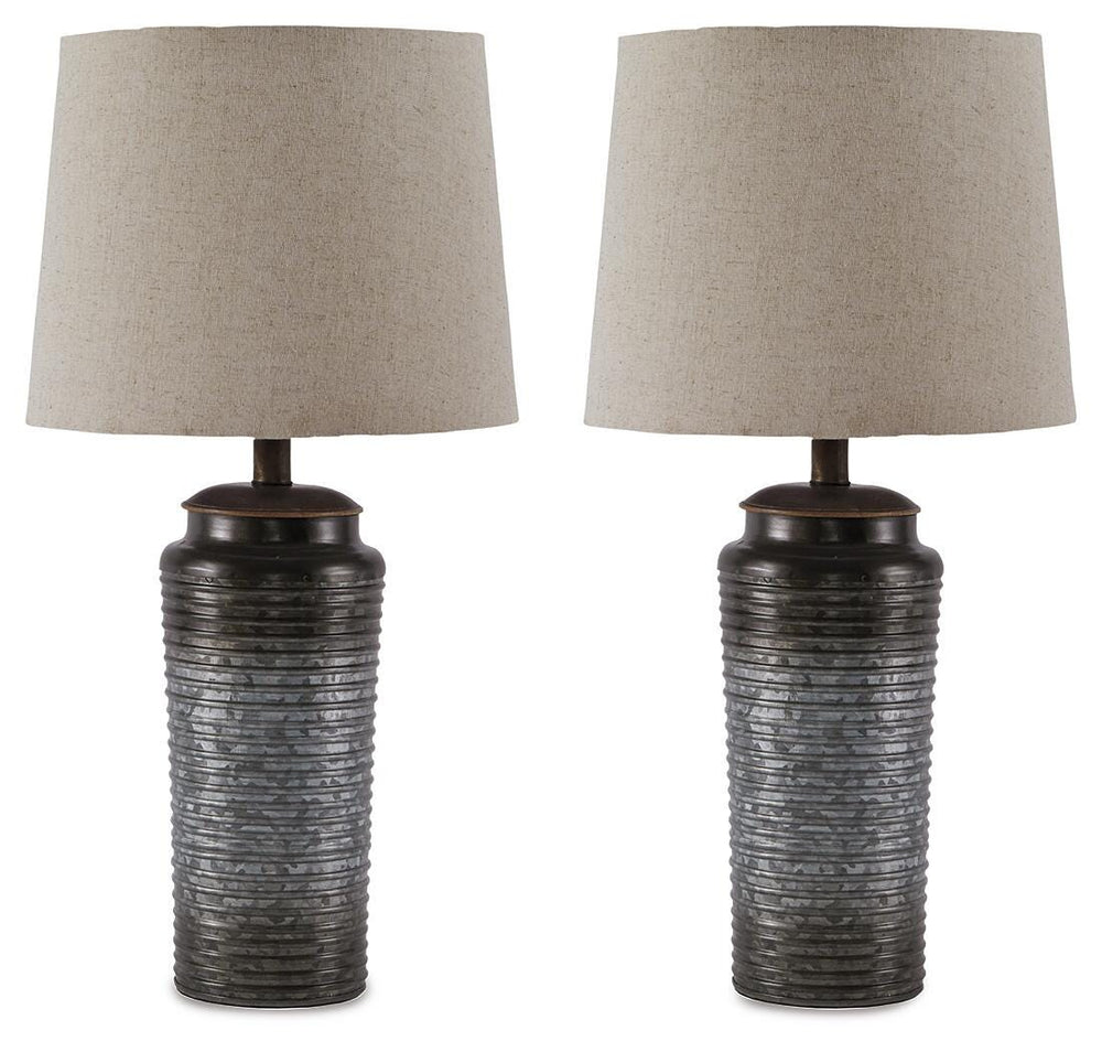 Norbert Table Lamp (Set of 2) - Gray (1)