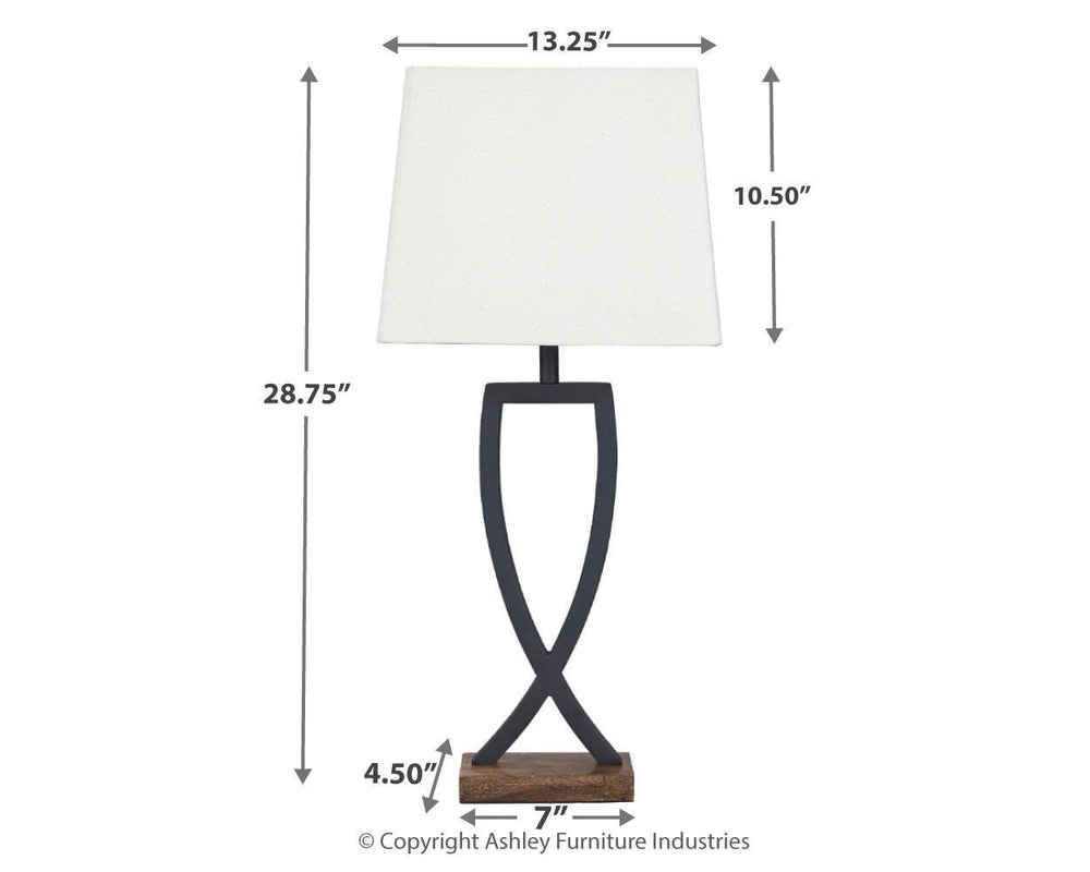 Makara Table Lamp (Set of 2) - Dark Brown (3)