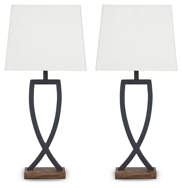 Makara Table Lamp (Set of 2) - Dark Brown (1)