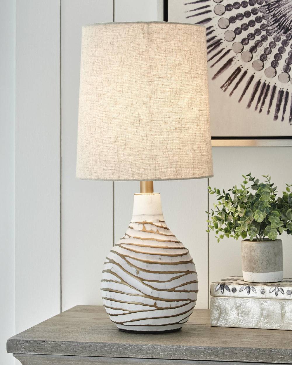 Aleela Table Lamp - White (2)