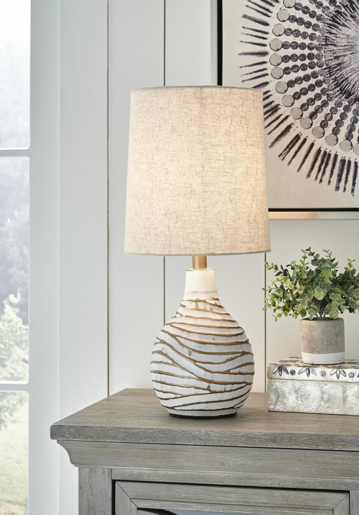 Aleela Table Lamp - White (4)