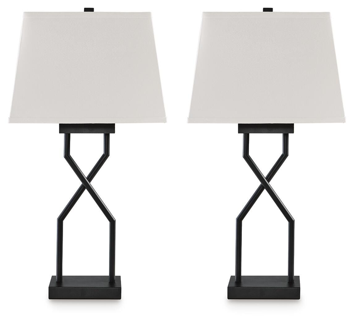 Brookthrone Table Lamp (Set of 2) - Black (1)