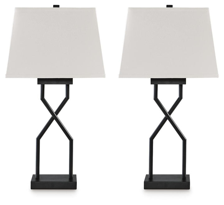 Brookthrone Table Lamp (Set of 2) - Black (1)