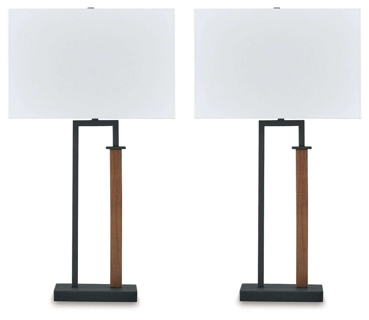 Voslen Table Lamp (Set of 2) - Black (1)