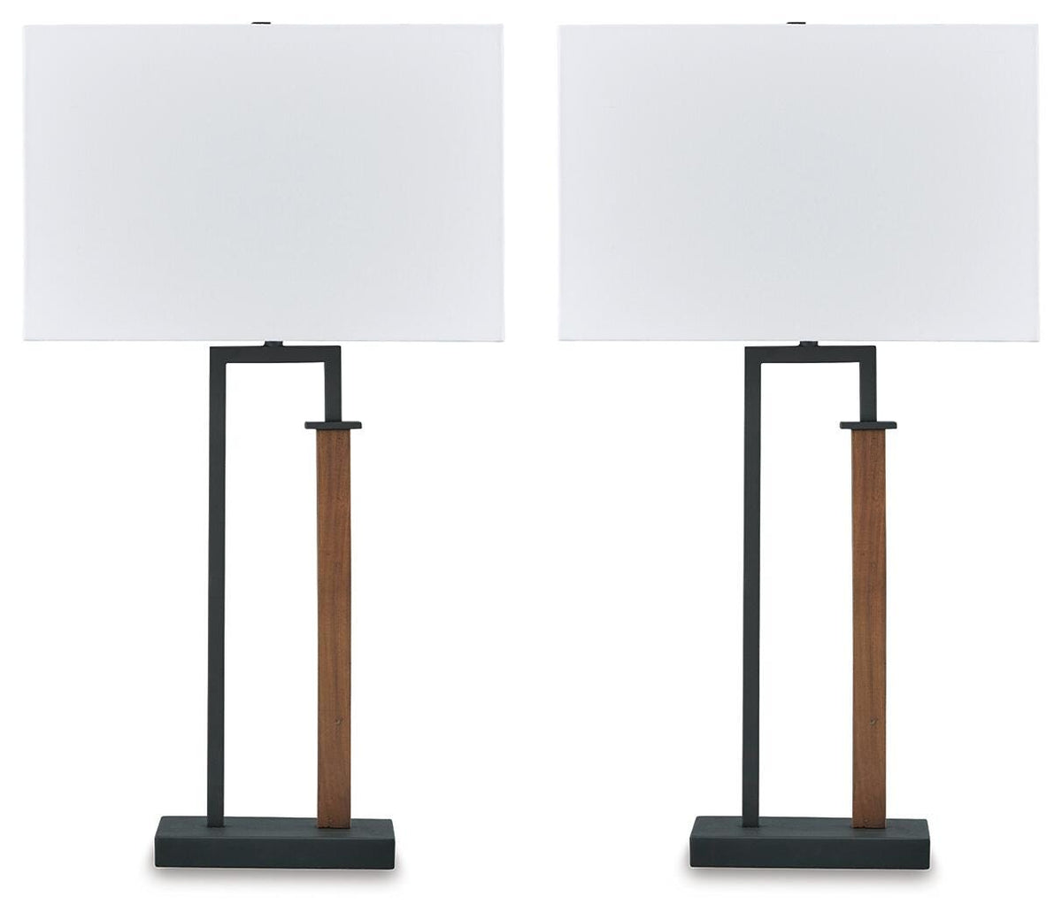 Voslen Table Lamp (Set of 2) - Black (1)